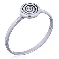 Tight Spiral 925 Silver Ring by BeYindi