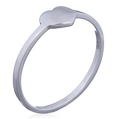 Plain 925 Silver Heart Ring by BeYindi