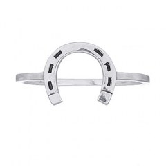 Lucky Horseshoe 925 Sterling Silver Ring by BeYindi 