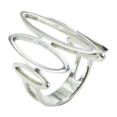 925 Silver Ring Open Marquise Shapes Sophisticated Look by BeYindi