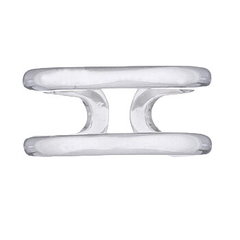 Plain Sterling Silver Band Ring Double Thread by BeYindi 