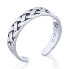 Sterling Celtic Weave Toe Ring by BeYindi