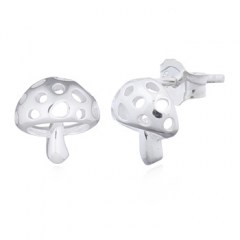 Amanita Mushroom Silver Plated 925 Stud Earrings by BeYindi