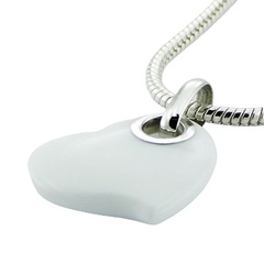 Hydro Quartz Heart Pendant Convexed Silver Jewelry Design by BeYindi 