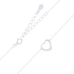 Heart Silver Plated 925 Sterling Silver Chain Necklace by BeYindi