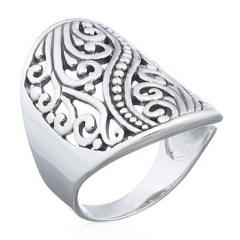 Intricated Silver Work Filigree 925 Ring by BeYindi