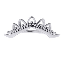 Boho Flower Crown 925 Silver Ring by BeYindi 