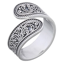 Stunning Ornamented Style Open Ring 925 Sterling Silver by BeYindi