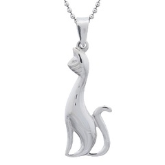 Sterling Silver 925 Siamese Cat Pendant Design by BeYindi