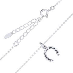 Lucy Horseshoe Sterling Silver Necklace by BeYindi 