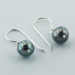 White Freshwater Pearls 925 Sterling Silver Earrings by BeYindi 3