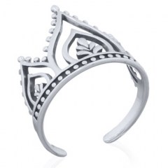 Bohemian Tiara 925 Sterling Silver Toe Ring by BeYindi