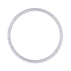 Finely Twisted 925 Silver Wire Bangle by BeYindi 