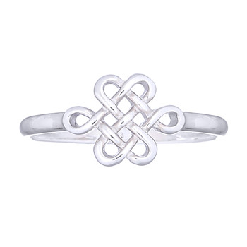 Shield Knot Sterling Silver Ring by BeYindi 