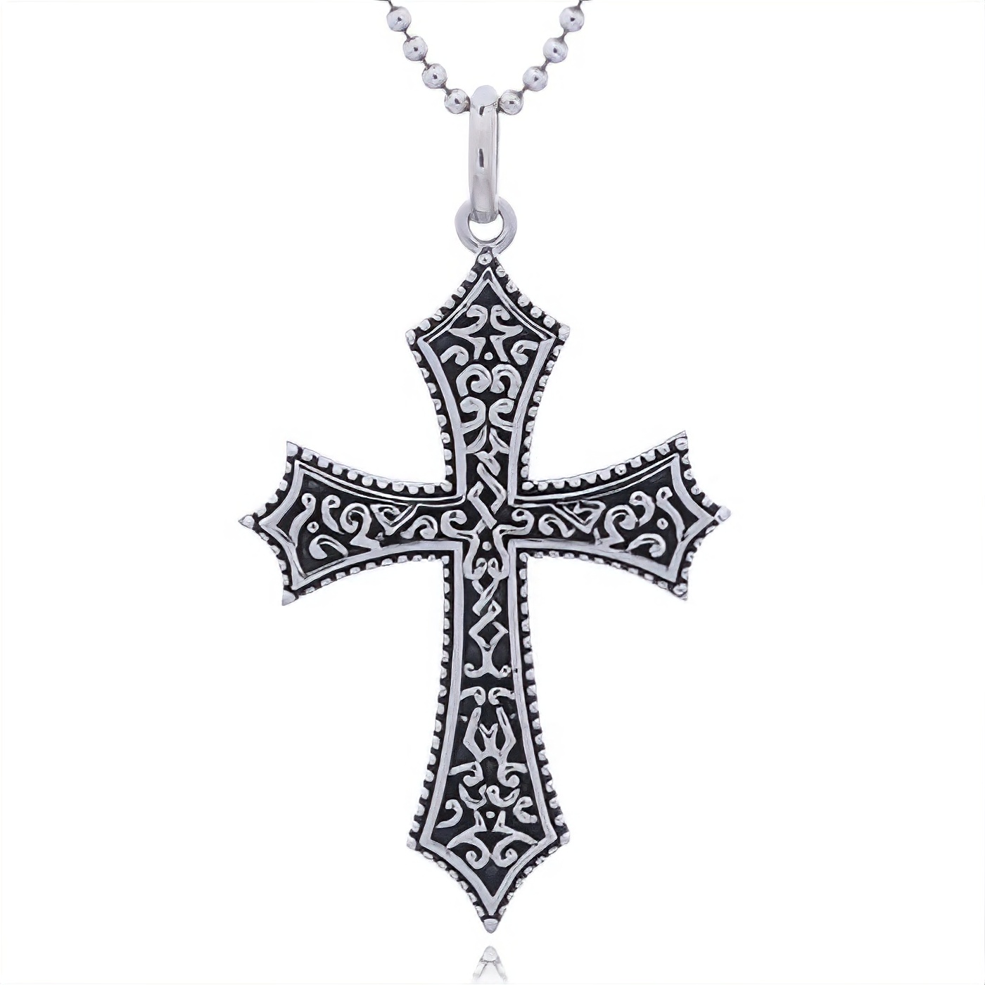 Vintage 925 Ornate Cross Pendant by BeYindi 