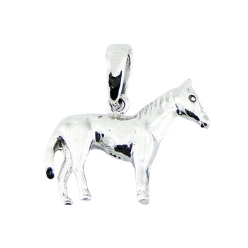 Detailed Chinese Zodiac Horse Sterling Silver Pendant by BeYindi 