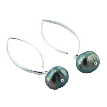 Freshwater Pearls Drop Earrings On 925 Silver Stick Hangers by BeYindi 