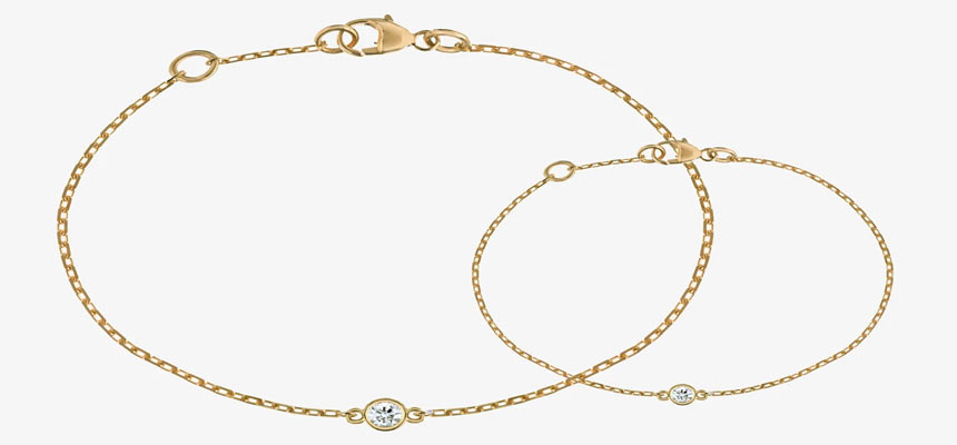 mother and daughter diamond bracelet