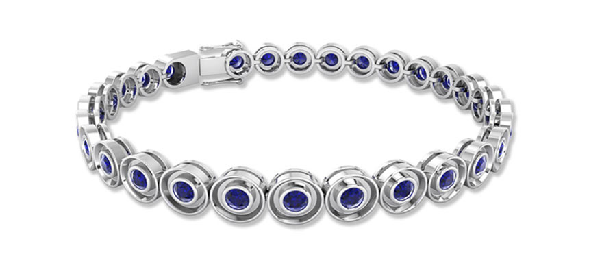 round gemstone bracelet