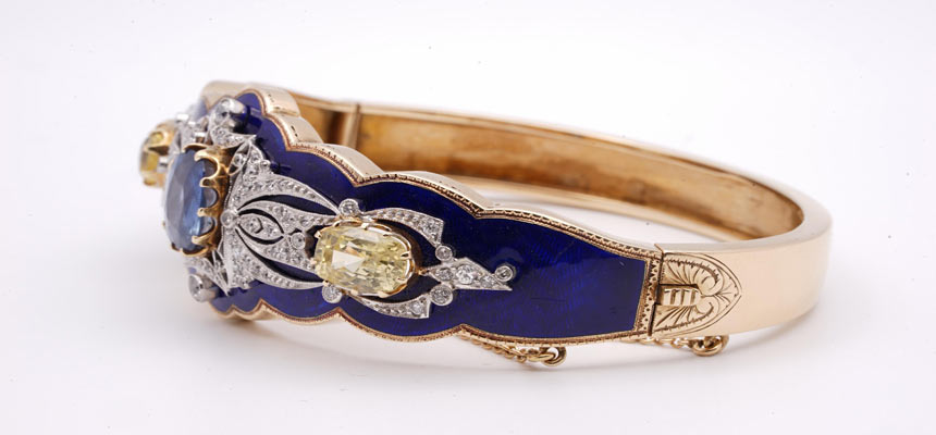 victorian enamelled bracelets