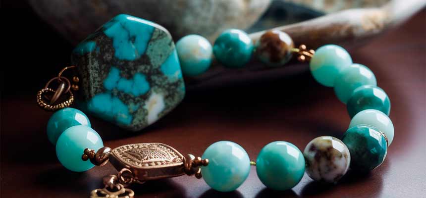 Buy La Soula 925 Silver Plain Blue Amazonite Rakhi Bead Bracelet Online At  Best Price @ Tata CLiQ