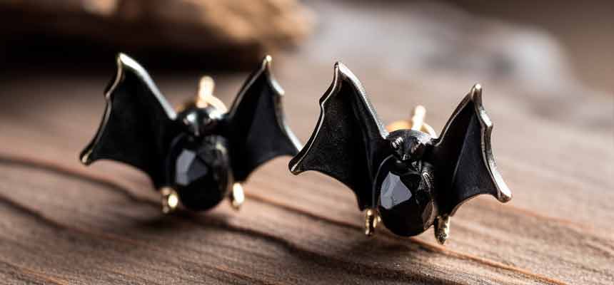 Crafting Process of Bat Earrings