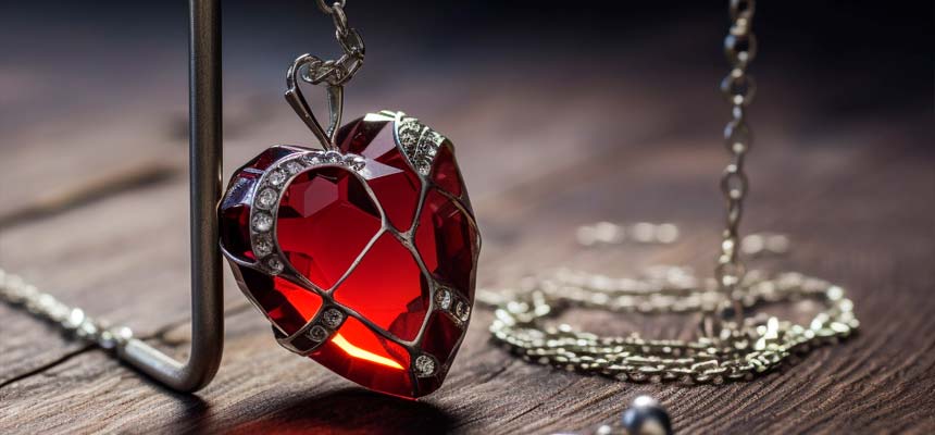 broken heart pendant