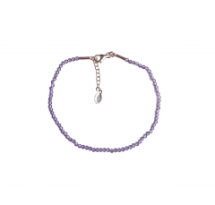 Digital Lavender Amethyst Bracelet 925 Silver by BeYindi