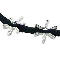 Macrame Bracelet 925 Sterling Silver Wirework Flowers by BeYindi 2