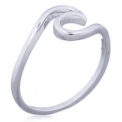 925 Silver Ocean Wave Ring by BeYindi