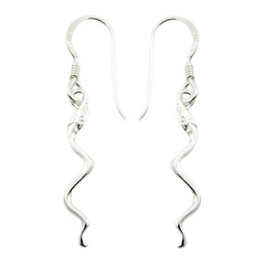 Moving Up Sterling Silver Snake Dangle Earrings by BeYindi