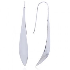 Conical Drop Shaped Sterling Silver Earrings by BeYindi