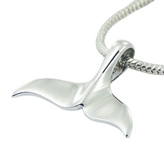 Whale Tail Pendant Sterling Silver 925 by BeYindi 