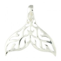 Whale Tail Ajoure Sterling Silver Pendant by BeYindi
