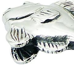 Sterling Silver Pendant Beautiful Detailed Fish Charm by BeYindi 2
