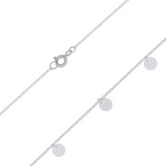 Five Circle Discs Hang Out 925 Silver Chain Necklace by BeYindi 