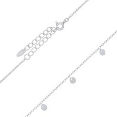 Thirteen Discs Hanging On Sterling 925 Chain Necklace by BeYindi 