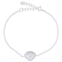 Cockle Shell Sterling 925 Silver Bracelet by BeYindi