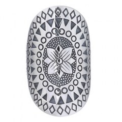 925 Silver Flower Art Mandala Ring by BeYindi 
