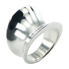 High End Fashion Jewelry Design Concaved Arc Tapering Ring by BeYindi