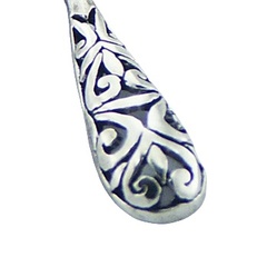 Ajoure Sterling Silver Drop-Shaped Dangle Earrings by BeYindi 3