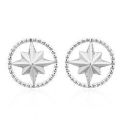 Twinkle Polygon Star 925 Sterling Silver Stud Earrings by BeYindi