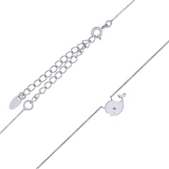 Baby Whale Silver Plated 925 Chain Necklace by BeYindi