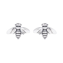 Little Honey Bee Silver 925 Stud Earrings by BeYindi