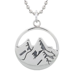 Volcanos Of Australia In Sterling Silver Pendant by BeYindi