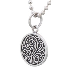 Stunning Ornamented Style Pendant 925 Sterling Silver by BeYindi 