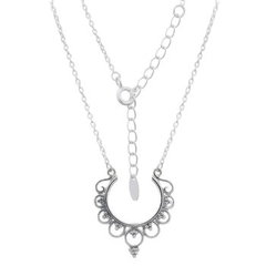 Stylish Bohemian Sterling Silver Necklace by BeYindi