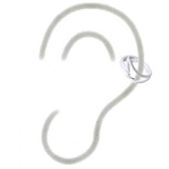 Wing Sterling Silver Cuff Earrings by BeYindi 