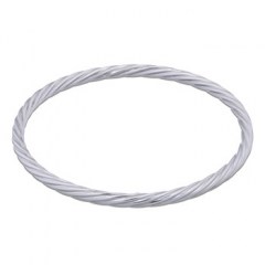 Finely Twisted 925 Silver Wire Bangle by BeYindi