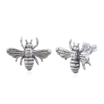 Bumble Bees Sterling Silver Stud Earrings by BeYindi 
